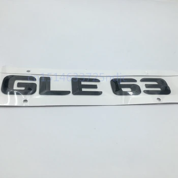 Matt Black GLE 63 GLE 350 Galinis Kamieno Dangčio Emblema Raidžių Skaičius Lipdukas Mercedes Benz W166 AMG 4 Matic GLE63 GLE350