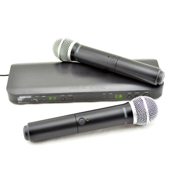 Nemokamas Pristatymas , BLX88/PG58,BLX288 profesionalių UHF PLL tiesa įvairovę, belaidžių mikrofonų , dual bevielis mikrofonas