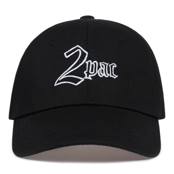 2019 aukštos kokybės 2PAC siuvinėjimo Beisbolo kepuraitę mados snapback kepurės medvilnės lauko hip-hop skrybėlės Atsitiktinis skrybėlę