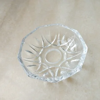 2vnt/daug D100XH30mm Europos stiliaus kristalų lempos atspalvis gėlių stiklo dubenėlį liustra dekoratyvinis diską. dėklas apšvietimo reikmenys