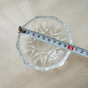 2vnt/daug D100XH30mm Europos stiliaus kristalų lempos atspalvis gėlių stiklo dubenėlį liustra dekoratyvinis diską. dėklas apšvietimo reikmenys