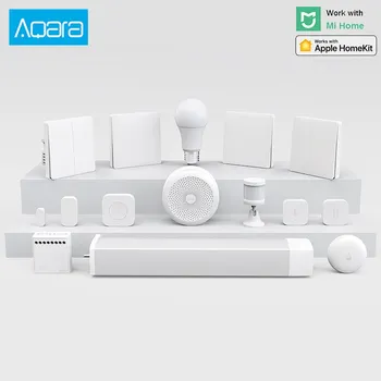 Aqara Smart Namų rinkiniai Vartai Hub Kamera Sienos Belaidžio tinklo Jungiklis Žmogaus judesio ir Drėgmės Jutiklis belaidžio ryšio relės modulis Mihome HomeKit