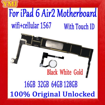 Factory unlock iPad 6 Oro 2 A1567 Plokštė Wifi+Cellular originalus iPad 6 su/be Prisilietimo ID Logika valdybos nemokamai 
