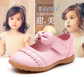 Merginos odiniai batai Vaikams Batų, Vaikams, bateliai mergaitėms batų princesė merginos odiniai batai visai parduodant karštas hook & loop