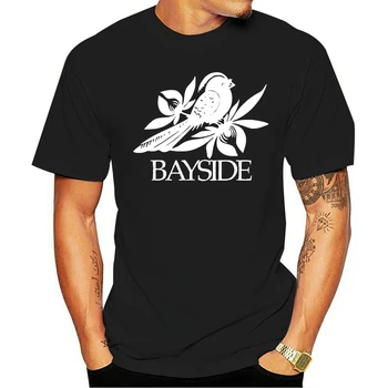 Homens Bayside Camisa Da Faixa T Impresso viršuje 2021 laisvalaikio mada marškinėliai medvilnė