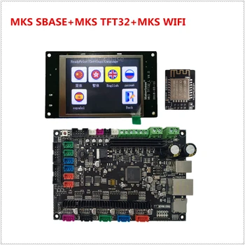MKS SBASE V1.3 + MKS TFT32 V4.0 ekranas + MKS TFT WIFI 3D spausdintuvą, elektronikos priedai viskas viename smoothieboard Smoothieware