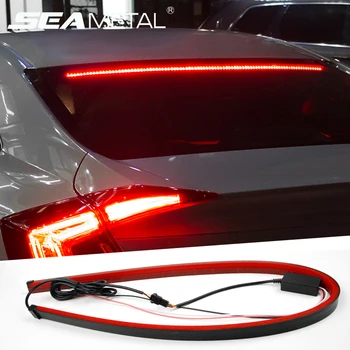 12V Automobilio LED Juostelės, Stabdžių žibintai Universal Galiniai Įspėjamojo Posūkio Signalo Žibintas DRL Šviesos važiavimui Dieną Auto Interjero Priedai