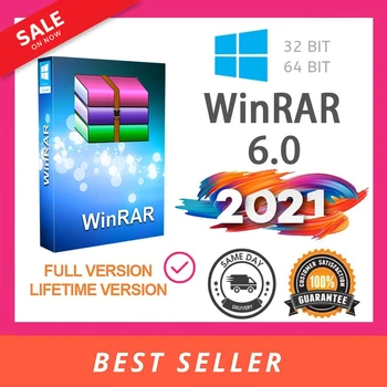 WinRAR 6.0 Oficialaus Išleidimo Naujausia Versija 2021 - Lifetime License - 32/64Bit Pilna Versija