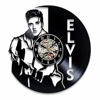 Elvis vinilo įrašas sieninis laikrodis kūrybos apdailos kambarį LED laikrodis laikrodis laikrodis noras 