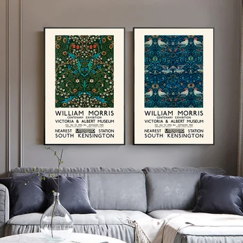 William Morris Viktorijos ir Alberto Muziejaus Paroda Drobės Tapybos Plakatai ir Spausdina Sienos Menas Nuotraukas Kambarį