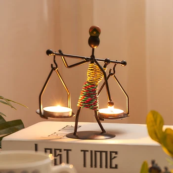 Derliaus Žvakių Laikikliai Namų Puošybai Metalo Žmonės Modelis Candelabros Dekoratyvinis Kūrybos Žvakidė Šalis Vestuvių Centerpices
