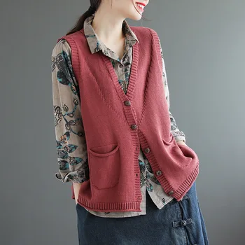 Max LuLu 2020 M. Kinijos Mados Stilius Rudenį Ponios Kintted Megztiniai Moterų Atsitiktinis Laisvi Marškinėliai Moteriška Derliaus Negabaritinių Streetwear