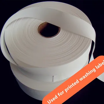 1 lot = 4 Rulonai( 1 Roll = 3 cm pločio * 200 metrų ilgio) Tuščias baltas priežiūros etiketės padengtas nailono juosta spausdinti skalbimo žymeklį AKCIJŲ PARDAVIMO