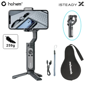 Hohem iSteady X 3-Ašis Išmanųjį telefoną Gimbal Stabilizatorius iPhone 12 Ultra-Light Naudingoji 280g Selfie Stick Režimas Mažai Fotografavimo Kampas