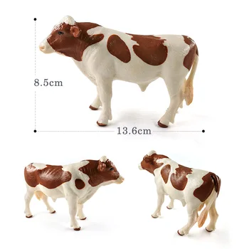 Naujas Karvė Modeliavimo Ūkyje Galvijų Jautis Jautis statulėlės Gyvūnų modelio 
