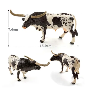 Naujas Karvė Modeliavimo Ūkyje Galvijų Jautis Jautis statulėlės Gyvūnų modelio 