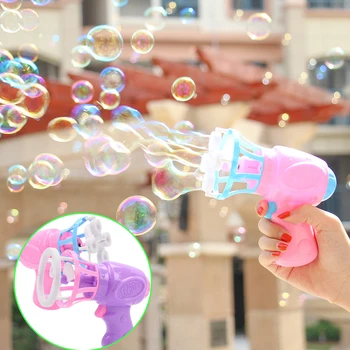 Vaikams Žaislai Vasaros Įdomus Burbuliukų Pūtimo Mašina Žaislo Muilo Vandens Burbulas Ginklų Šeimos Žaidimai Elektrinis Rankinis Pistoletas Ventiliatoriaus Lauko Žaislai