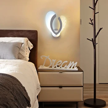 Modernus minimalistinis Akrilo LED sienos lempos kambarį laiptai eilėje miegamojo, naktiniai staleliai, lempa kūrybos burbulas sienos šviesos AC85-265V