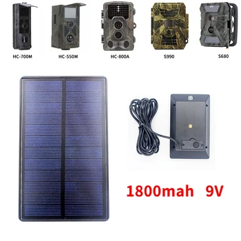 Lauko 9V 1800MAh Saulės baterijomis Baterijos Įkroviklio Suntek HC300 HC350 HC550 HC700 HC800 S990 S880 680 S80M