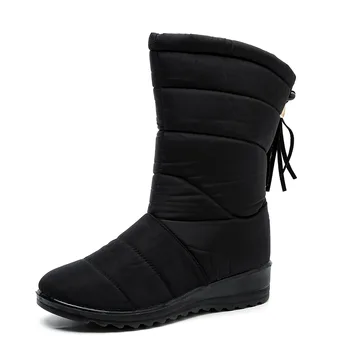 Žiemos karšto pardavimo nauji aukštos vamzdis šilti moteriški batai sniego batai didelio dydžio neperšlampama medžiaga Martin atsitiktinis batai moterų avalynė