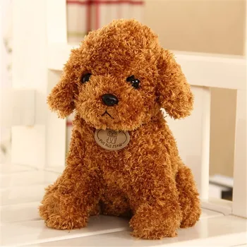 Realus Teddy Šuo Laimingas, Modeliavimo Šuo Pudelis Pliušiniai Žaislai Rankų Darbo Realus Paveikslas Žaislas Pliušinis Šuo Įdaryti Anim Žaislai Vaikams