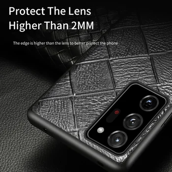 LANGSIDI Prabanga Telefono dėklas Skirtas Galaxy note 20 ultra a51 a71 natūralios odos atsparus smūgiams gaubtas, skirtas 