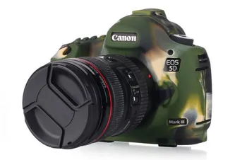 Aukštos Kokybės Minkšto Silikono Guma, vaizdo Kameros Apsauginė Kūno Atveju Odos Canon 5D Mark III 5D3 5Ds 5DsR Fotoaparato Krepšys raštas dangtis