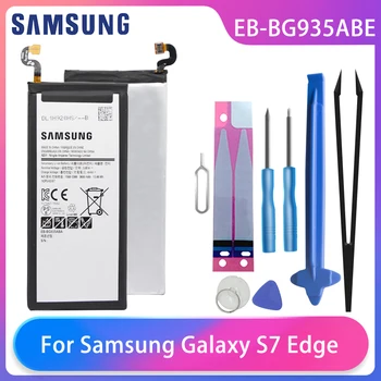 Originalus Samsung GALAXY S7 Krašto S7Edge G9350 G935FD SM-G935F SM-G935P G935P Telefono Baterija EB-BG935ABE 3600mAh Nemokamai Įrankiai