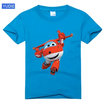 Vaikų vasaros marškinėliai berniukams, drabužiai Vaikams, Juokinga, T-Marškinėliai kūdikių trišakiai Animacinių filmų Jett marškinėlius Lėktuvo Berniukai Mados mergaitė viršūnes Atsitiktinis