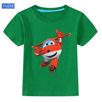 Vaikų vasaros marškinėliai berniukams, drabužiai Vaikams, Juokinga, T-Marškinėliai kūdikių trišakiai Animacinių filmų Jett marškinėlius Lėktuvo Berniukai Mados mergaitė viršūnes Atsitiktinis