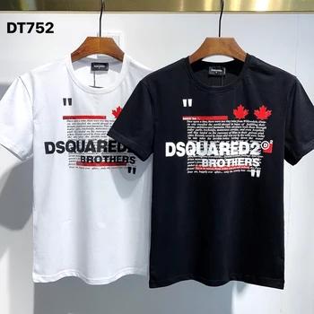 Užjūrio Autentiški 2020 NAUJA, T-Shirt D2 O-Kaklo trišakiai Trumpi rankovėmis Viršūnes DSQ2 Vyrų Drabužiai DT752