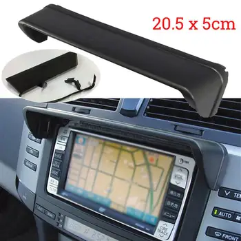 Automobilių Brūkšnys GPS/DVD/LCD Skydelis nuo Saulės Pavėsyje 20.5*5CM Navigacijos Dangtis Dangtelis Juodas Automobilių Reikmenys