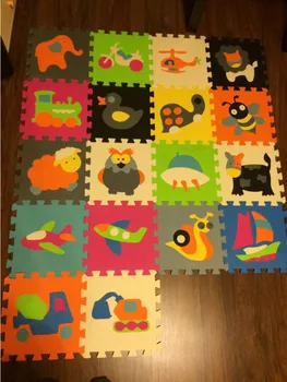 Vaikų minkštas eva puzzle motina kūdikį žaisti kilimas dėlionė gyvūnų/laiškas/cartoon eva putų žaisti mat,trinkelėmis grindų vaikams žaidimai kilimėlių SGS