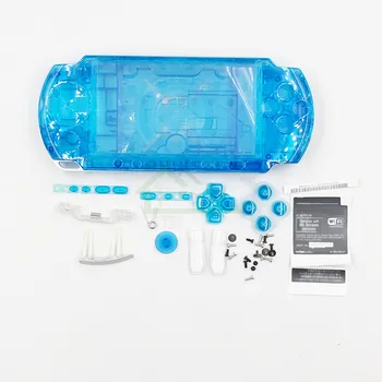 E-house Aišku, Baltos Spalvos pakeitimas Būsto Shell PSP3000 PSP 3000 Žaidimų Konsolės Korpuso Dangtelį Atveju su Mygtukais