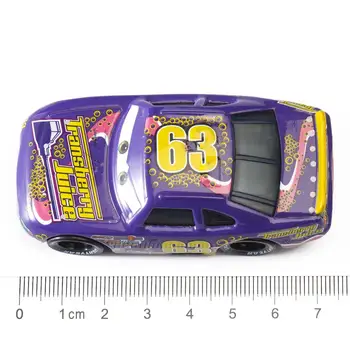 Nr. 63 Cars 2 3 Disney Pixas violetinė Automobilių, Sunkvežimių Žaibas McQueen Jackson Audra Sunkvežimių 1:55 Diecast Metalo Lydinio Žaislas Vaikams