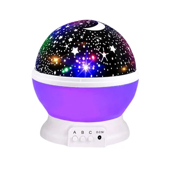 Miegamasis Dekoro Naktį Žibintai Sukasi Žvaigždėtas Dangus Magija Projektorius Naktį Šviesos USB Naktį LED Lempos Lampe Žvaigždės Vaikams Dovanų
