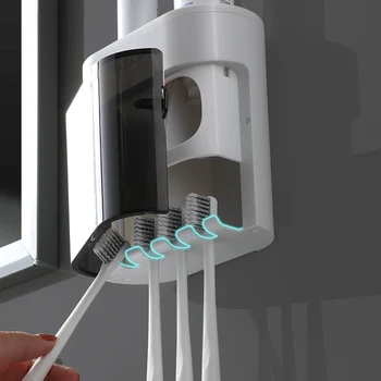 BAISPO Vonios Reikmenų Rinkiniai Nutekėjimo dantų šepetėlį Turėtojas, Automatinė, dantų Pasta Squeezer Magnetinis Dangtelis WC Namuose Plauti Rinkiniai