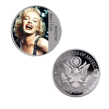 Originalus Sidabro Monetų Marilyn Monroe Replika Monetų Kolekcionieriams Progines Monetas, Dovana, Namų Dekoro Priedai