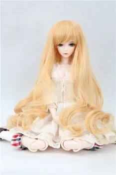 BJD / SD lėlės perukas ilgi plaukai, gražus rudos spalvos lėlė perukas 1/3 1/4 1/6 lėlės plaukų aukštos kokybės