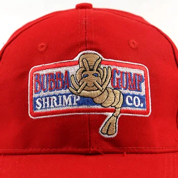 1994 BUBBA GUMP KREVETĖS Beisbolo kepuraitę vyrų, moterų Sporto skrybėlės Vasaros Bžūp Išsiuvinėti atsitiktinis Skrybėlę Forrest Gump kepurės didmeninė Kostiumas