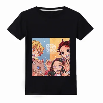 Mergaičių Drabužius 2020 Naujų Anime Kawaii marškinėliai trumpomis Rankovėmis Vaikams, Cartoon Harajuku Marškinėliai Mielas Tshirts Vaikų Viršūnes Vetement Filė