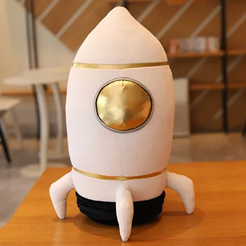 Pliušinis Astronautas ir Erdvėlaivis Įdaryti Žaislas Minkštas Science Fiction Tipo Minkšta Lėlė, Vaikams, Žaislai, Kūrybiniai Žaislai Vaikams Gimtadienio Dovana