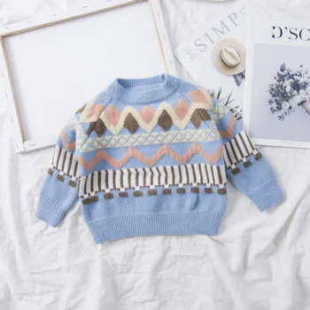 Korėjos Mados Baby Girl Megztiniai Bamblys Atsitiktinis Ilgomis Rankovėmis Megztiniai Vaikams Mergaitėms Mezgimo Kailis Outwear Baby Girl Cardigan Paltai
