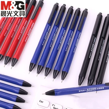 M&G 40pcs Pusiau Gelis Rašyti šratinukus, Pen 0,7 mm Juoda/Mėlyna/Raudona Ekonomikos šratinukas Mokyklų ir Biuro Dovana Tiekimo Ballpoint