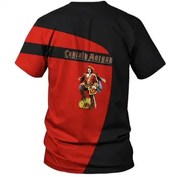Captain Morgan T Marškinėliai Vyrams Populiarus 3D Spausdinimo Marškinėliai Vyrams trumpomis Rankovėmis T Marškiniai Vyrams, Drabužiai Nauji Karšto Pardavimo 2020 m.