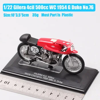 1:22 masto maža Italeri Gilera 4cil 500cc Pasaulio Čempionas 1954 M. Nr.#76 G Kunigaikščio motociklo moto Diecasts & Žaislinės Transporto priemonės GP dviračio modelis