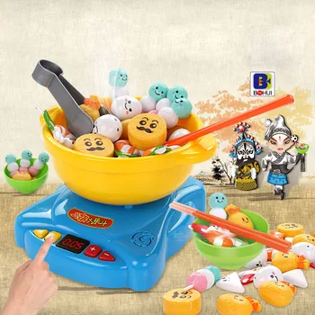 2018 Nauja Modeliavimas Virtuvės Žaislai Hot Pot Maisto Apsimesti Žaisti Kūdikių Plastiko Saugos Stalo Švietimo Žaislas Vaikams Vaikams