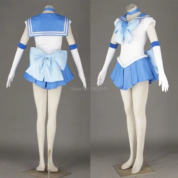 Athemis Anime Sailor Moon Ami Mizuno / Sailor Mercury Cosplay Kostiumų užsakymą pagaminti Aukštos Kokybės Suknelė