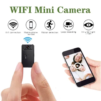 JOZUZE Mini Kamera, WiFi Smart Wireless, vaizdo Kameros IP Hotspot HD Naktinio Matymo Vaizdo Mikro Mažųjų Kamera Judesio Aptikimo Home Security