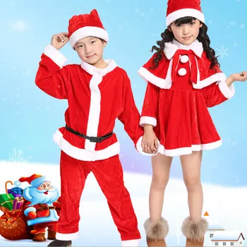 Vaikų Kalėdinių Kostiumų Santa Claus Kūdikių Mergaitės Berniukai Drabužių Rinkiniai Bamblys Vaikai, Berniukas ir Mergaitė, Drabužiai 2020 Naują Kalėdų Dovanos